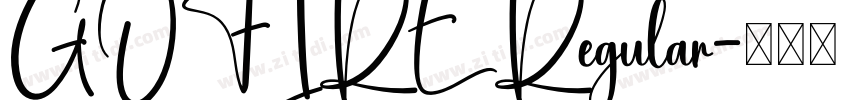 GOFIRE Regular字体转换